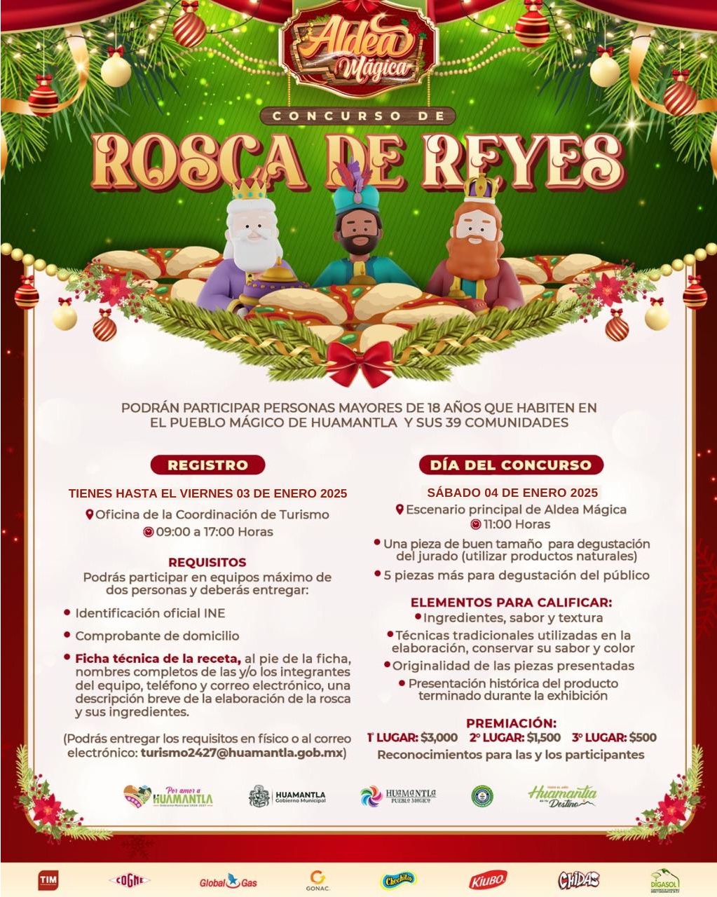 Cierra gobierno de Huamantla este viernes la convocatoria para el Concurso de Roscas de Reyes